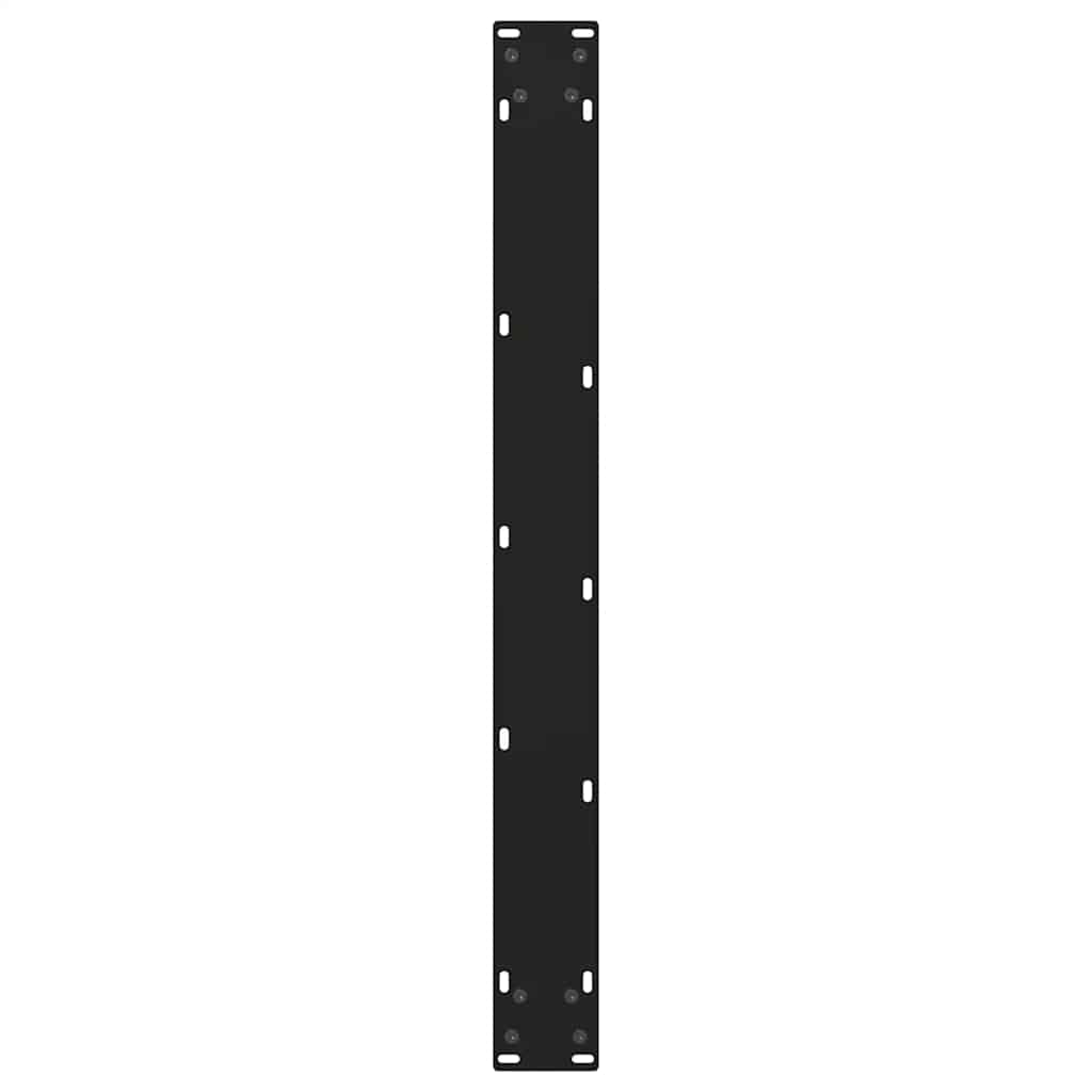 Dining Table Legs V-Shape 2 pcs Black 100x(72-73.3) cm Steel