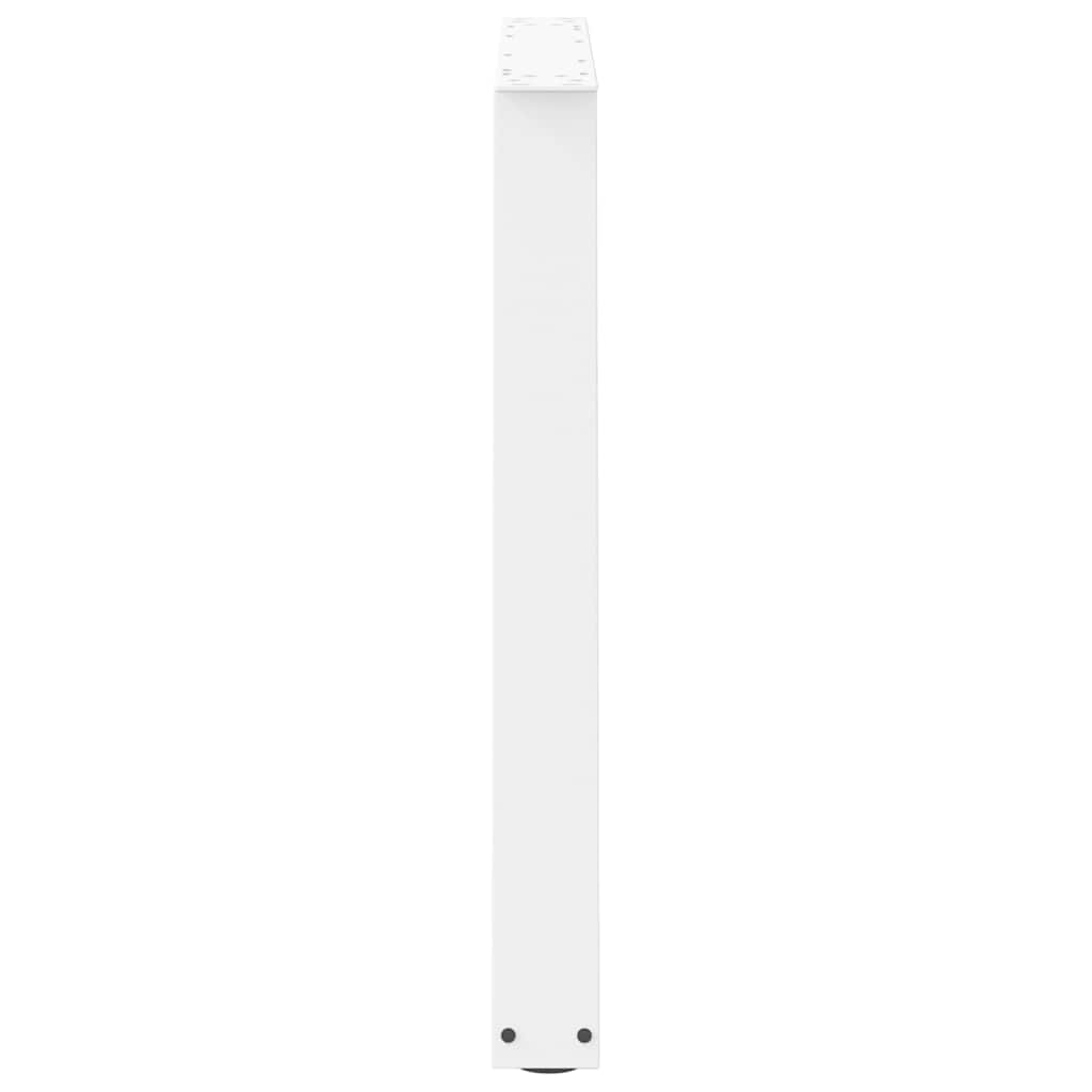 Dining Table Legs V-Shape 2 pcs White 100x(72-73.3) cm Steel
