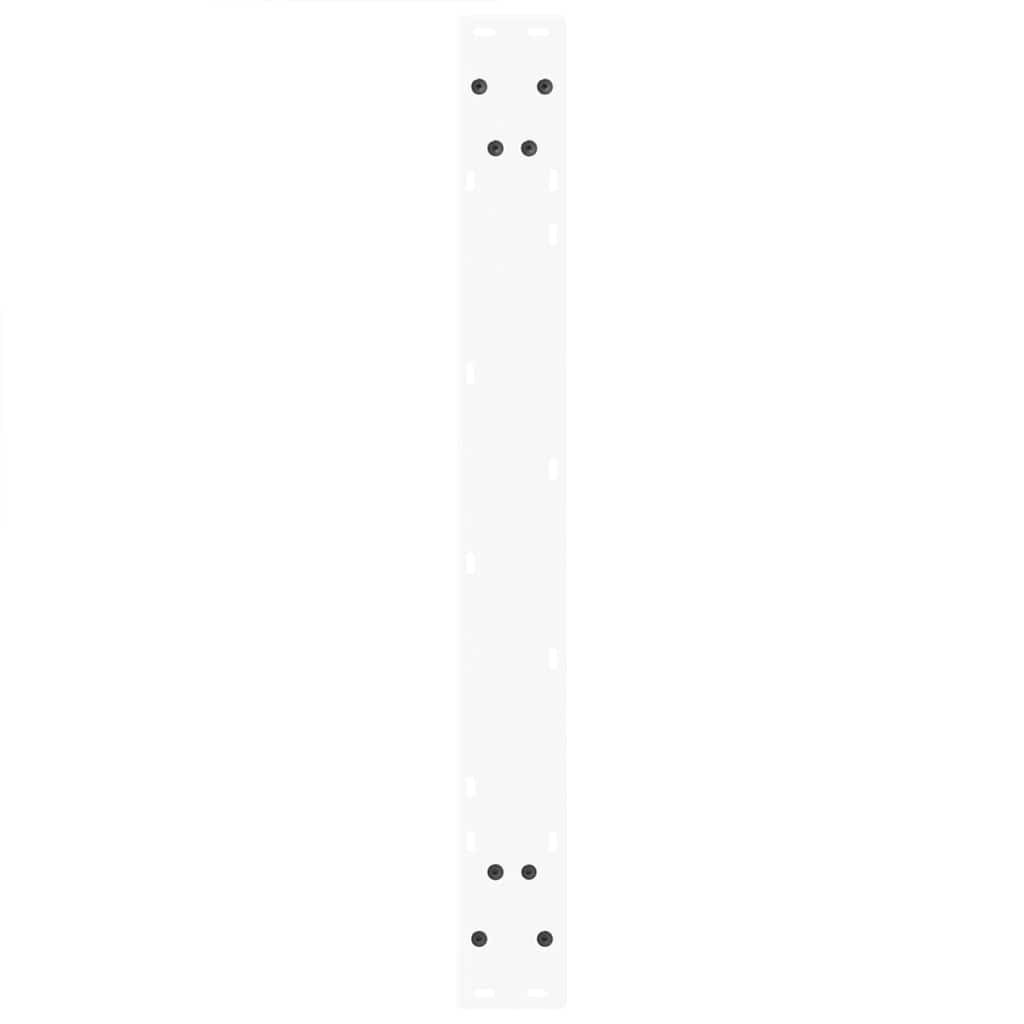 Dining Table Legs V-Shape 2 pcs White 100x(72-73.3) cm Steel