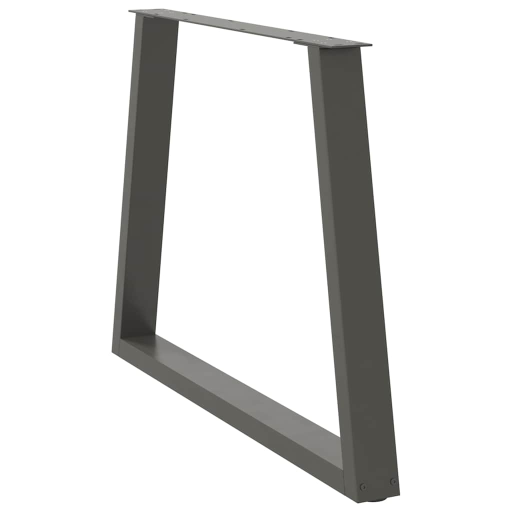 Dining Table Legs V-Shape 2 pcs Anthracite 100x(72-73.3) cm Steel