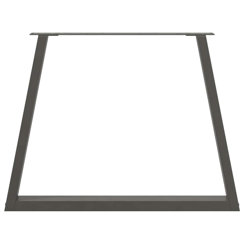 Dining Table Legs V-Shape 2 pcs Anthracite 100x(72-73.3) cm Steel