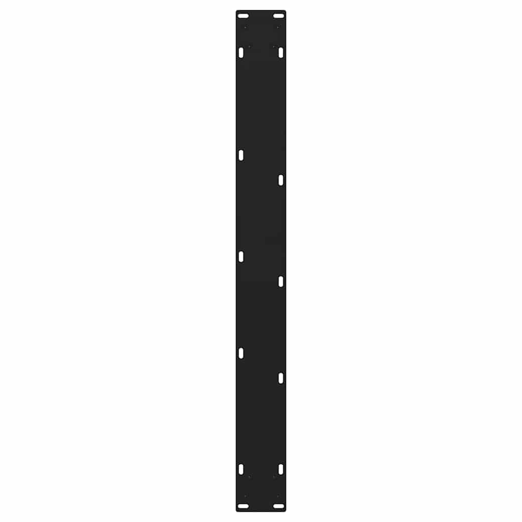 Dining Table Legs V-Shape 3 pcs Black 70x(72-73.3) cm Steel