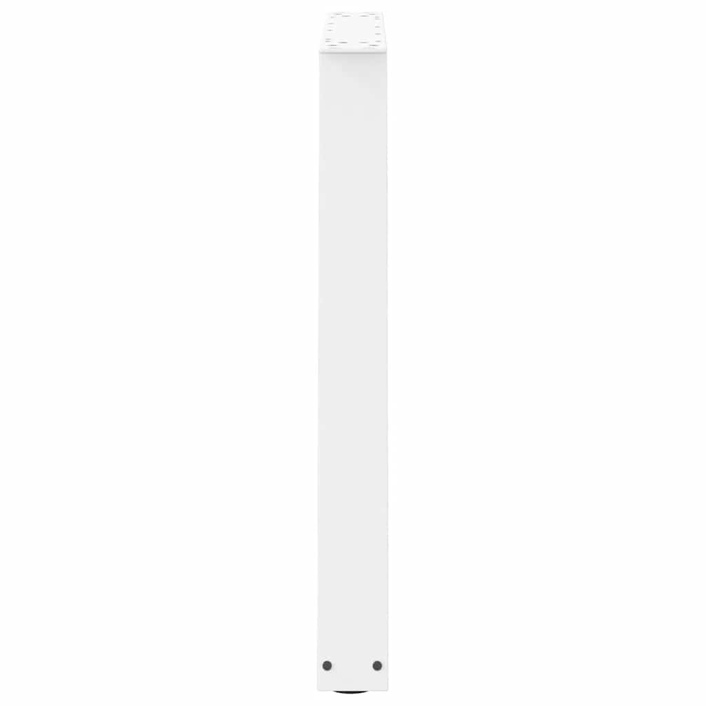 Dining Table Legs V-Shape 3 pcs White 70x(72-73.3) cm Steel