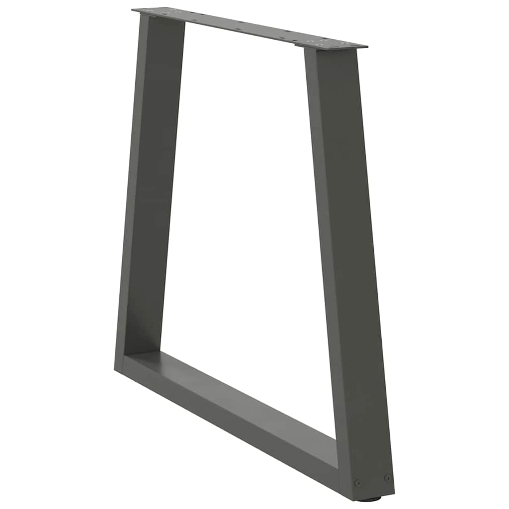 Dining Table Legs V-Shape 3 pcs Anthracite 70x(72-73.3) cm Steel