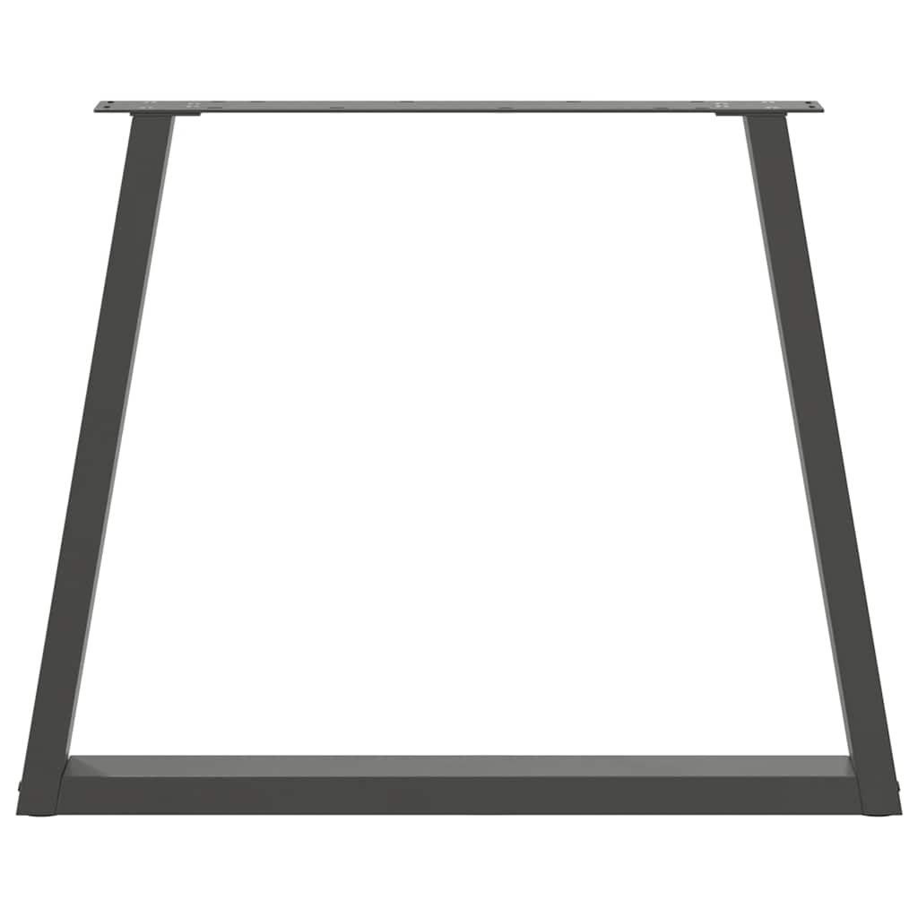 Dining Table Legs V-Shape 3 pcs Anthracite 70x(72-73.3) cm Steel