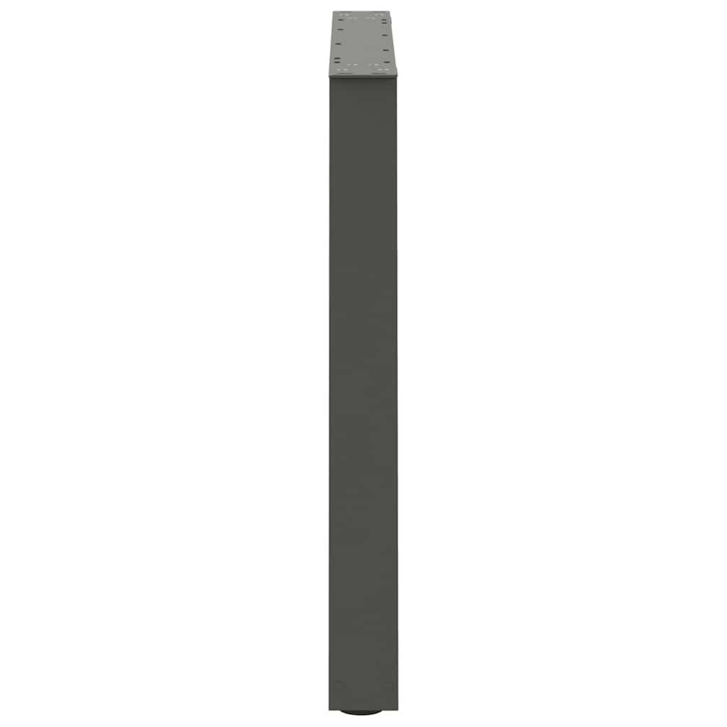 Dining Table Legs V-Shape 3 pcs Anthracite 70x(72-73.3) cm Steel