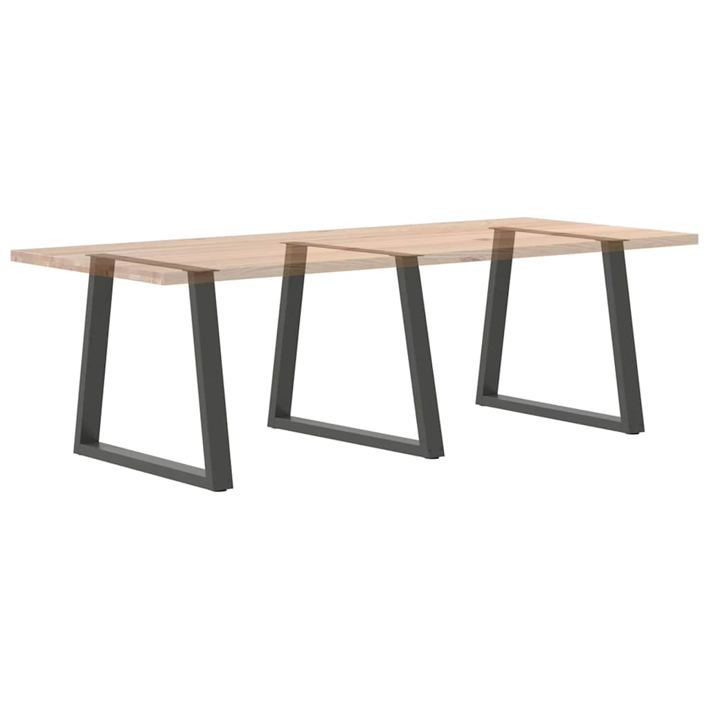 Dining Table Legs V-Shape 3 pcs Anthracite 70x(72-73.3) cm Steel