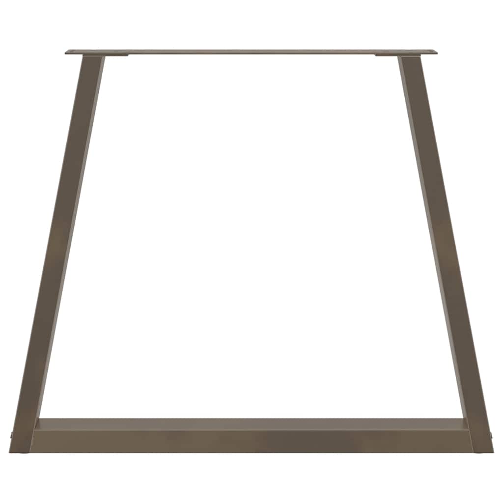 Dining Table Legs V-Shape 3 pcs Natural Steel 70x(72-73.3) cm Steel