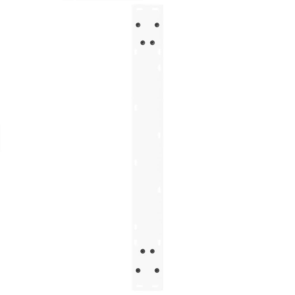 Dining Table Legs V-Shape 3 pcs White 80x(72-73.3) cm Steel