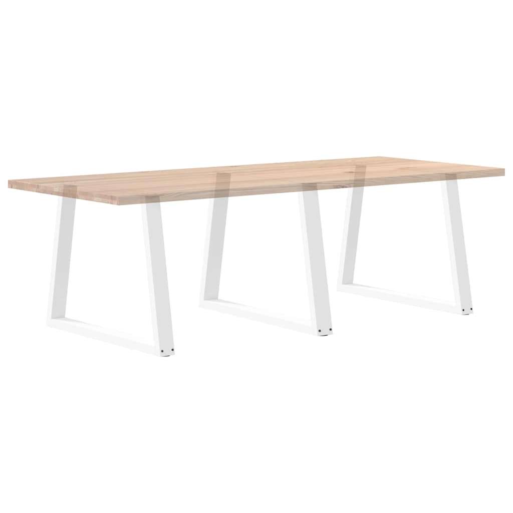 Dining Table Legs V-Shape 3 pcs White 90x(72-73.3) cm Steel
