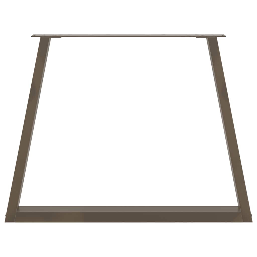Dining Table Legs V-Shape 3 pcs Natural Steel 90x(72-73.3) cm Steel