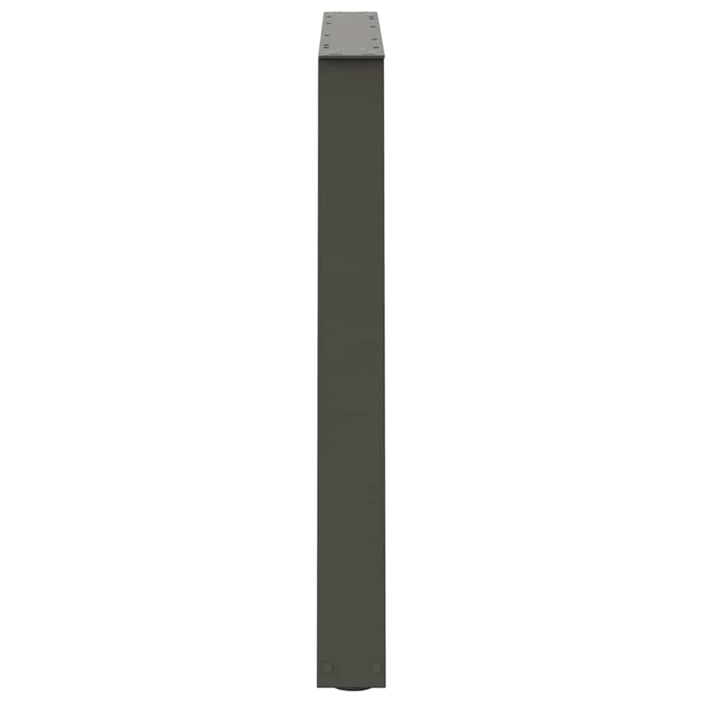 Dining Table Legs V-Shape 3 pcs Anthracite 100x(72-73.3) cm Steel