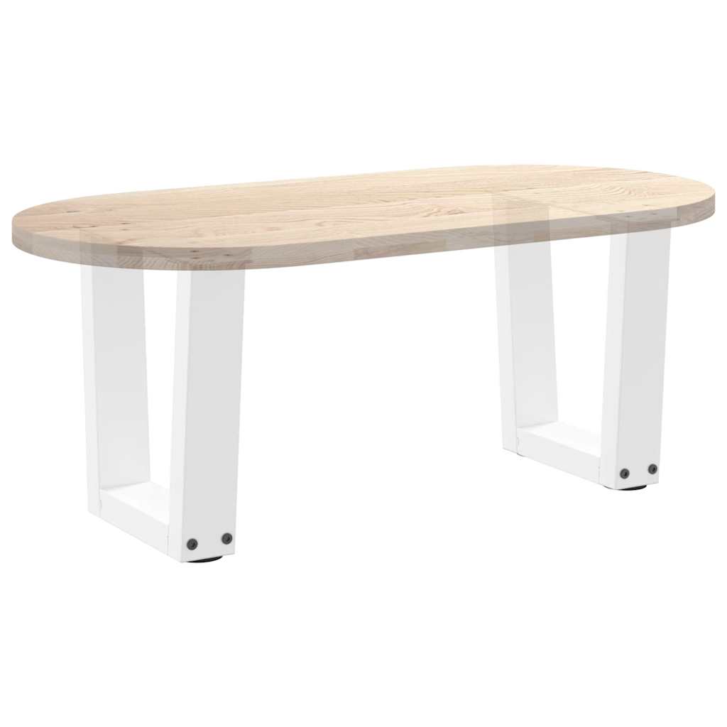 Coffee Table Legs V-Shape 2 pcs White 30x(30-31.3) cm Steel