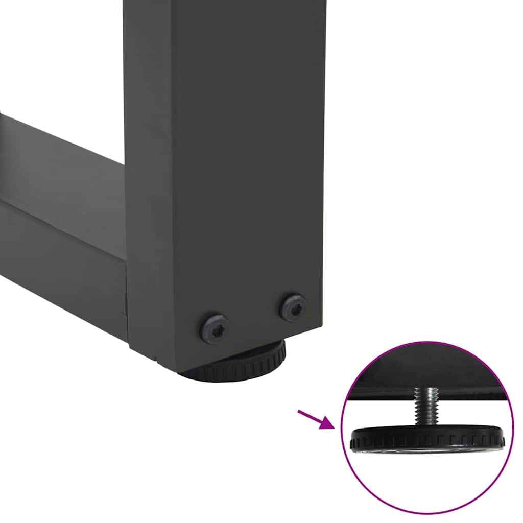 Coffee Table Legs V-Shape 2 pcs Anthracite 30x(30-31.3) cm Steel