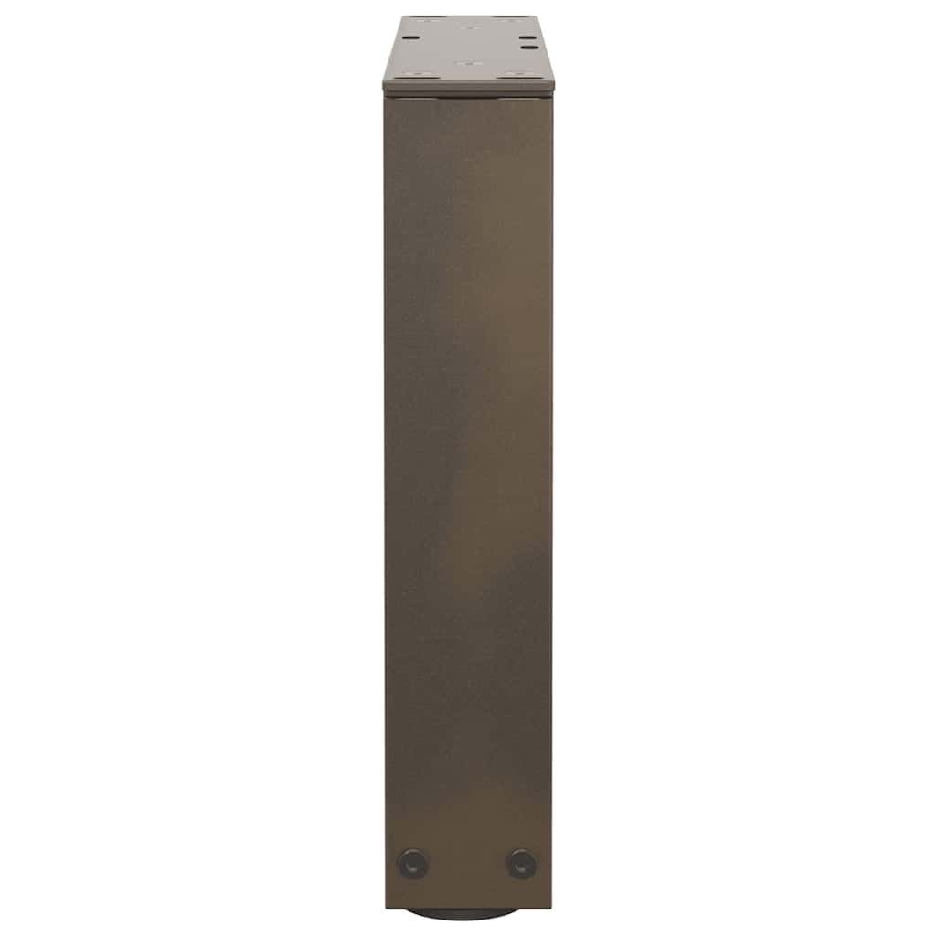 Coffee Table Legs V-Shape 2 pcs Natural Steel 30x(30-31.3) cm Steel