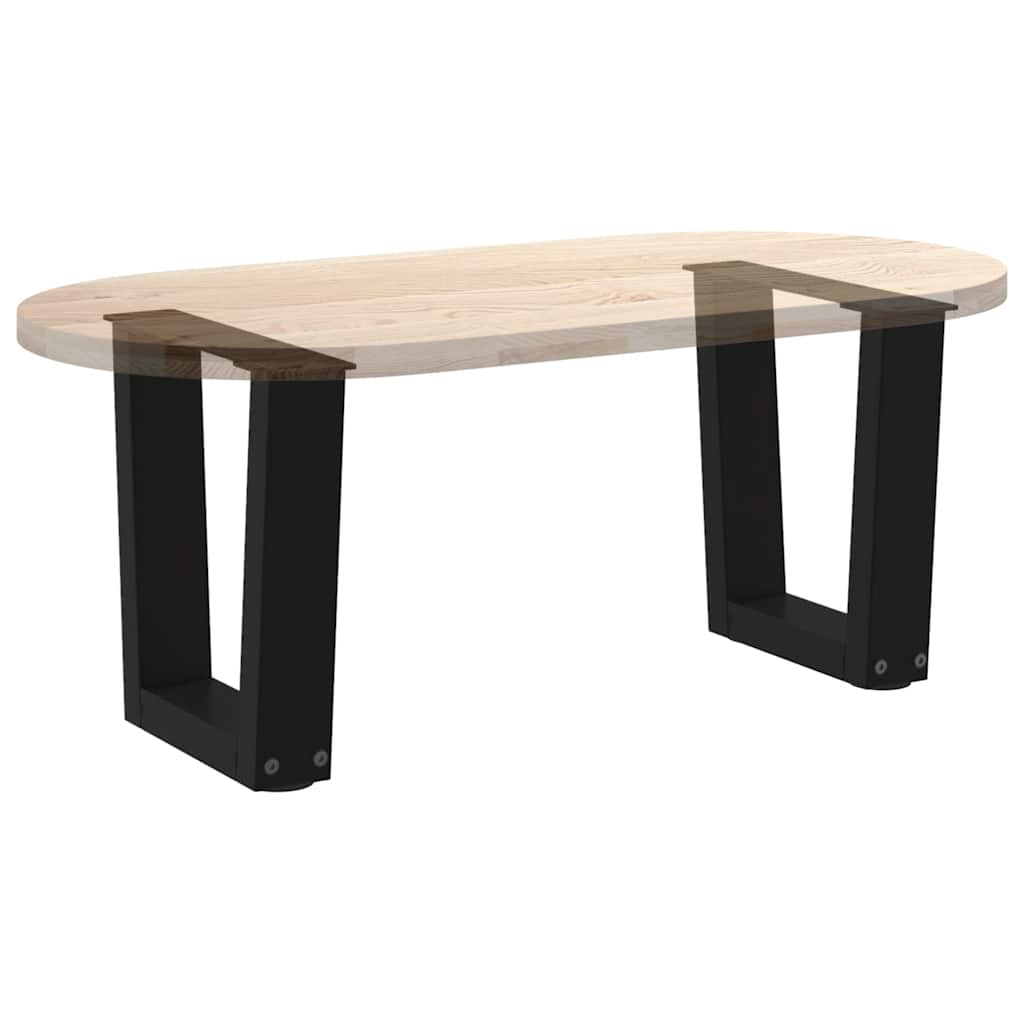 Coffee Table Legs V-Shape 2 pcs Black 40x(30-31.3) cm Steel