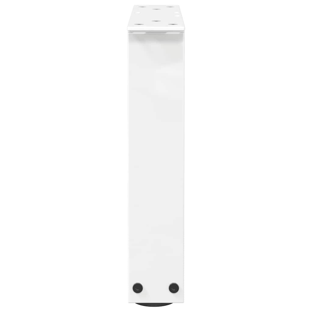 Coffee Table Legs V-Shape 2 pcs White 40x(30-31.3) cm Steel