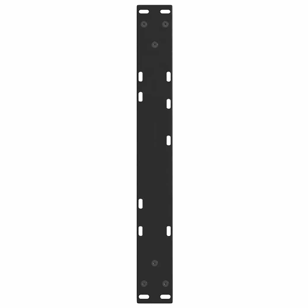 Coffee Table Legs V-Shape 2 pcs Black 50x(30-31.3) cm Steel