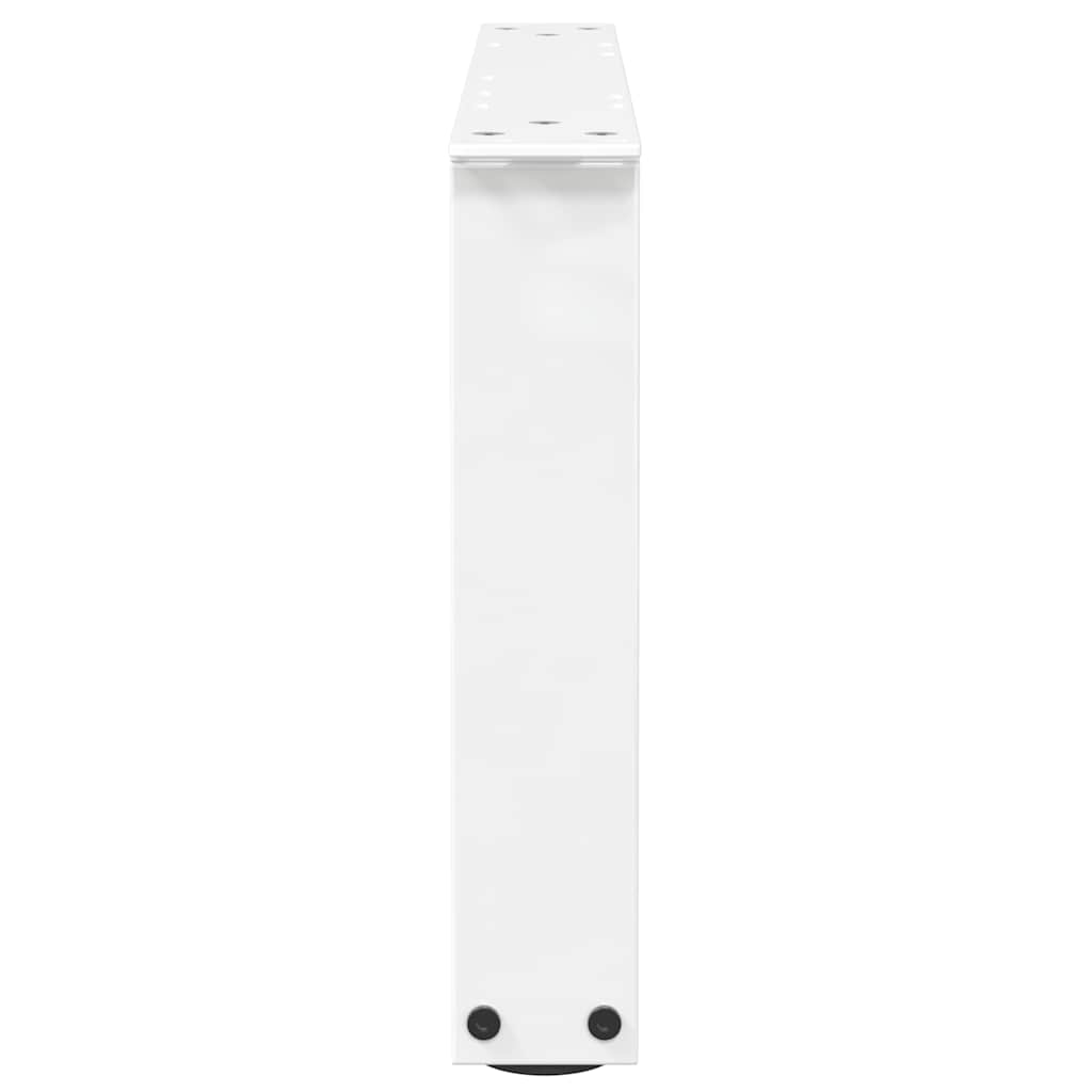 Coffee Table Legs V-Shape 2 pcs White 60x(30-31.3) cm Steel