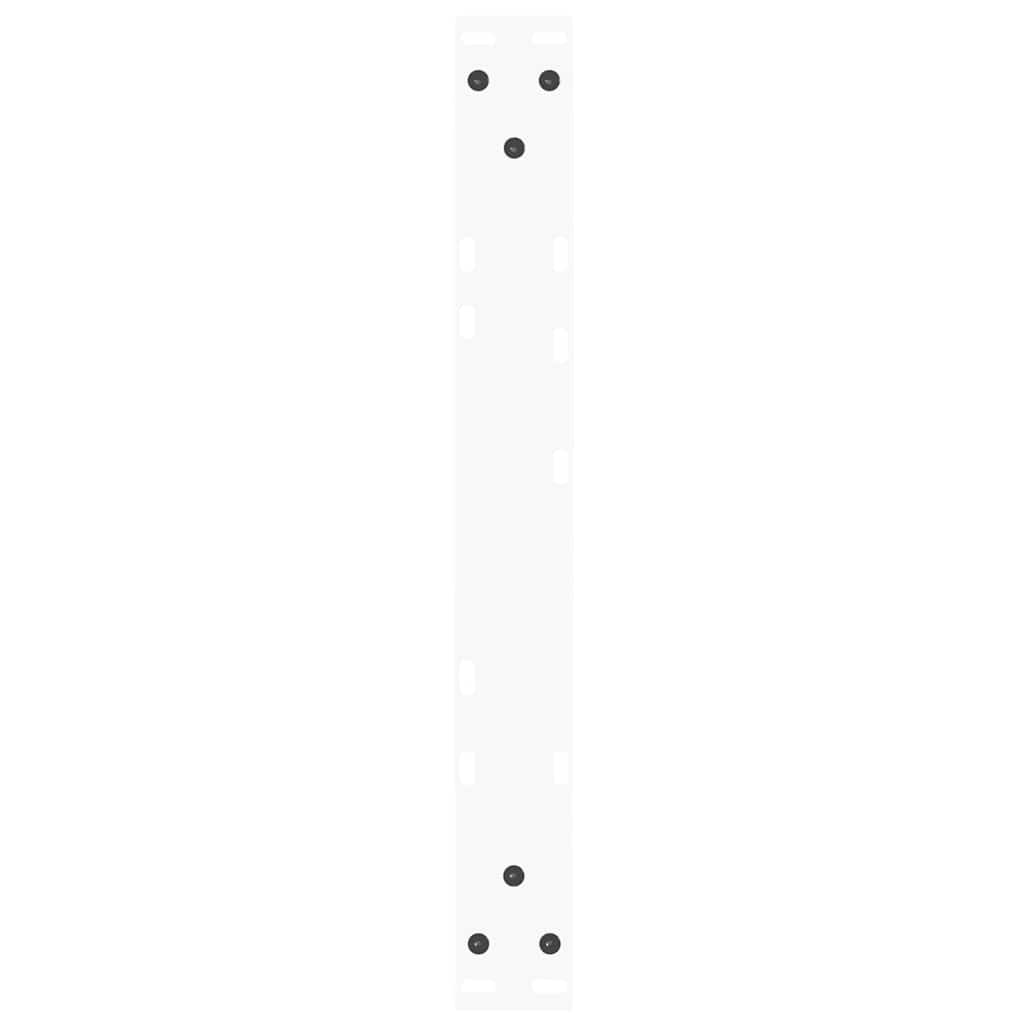 Coffee Table Legs V-Shape 2 pcs White 60x(30-31.3) cm Steel