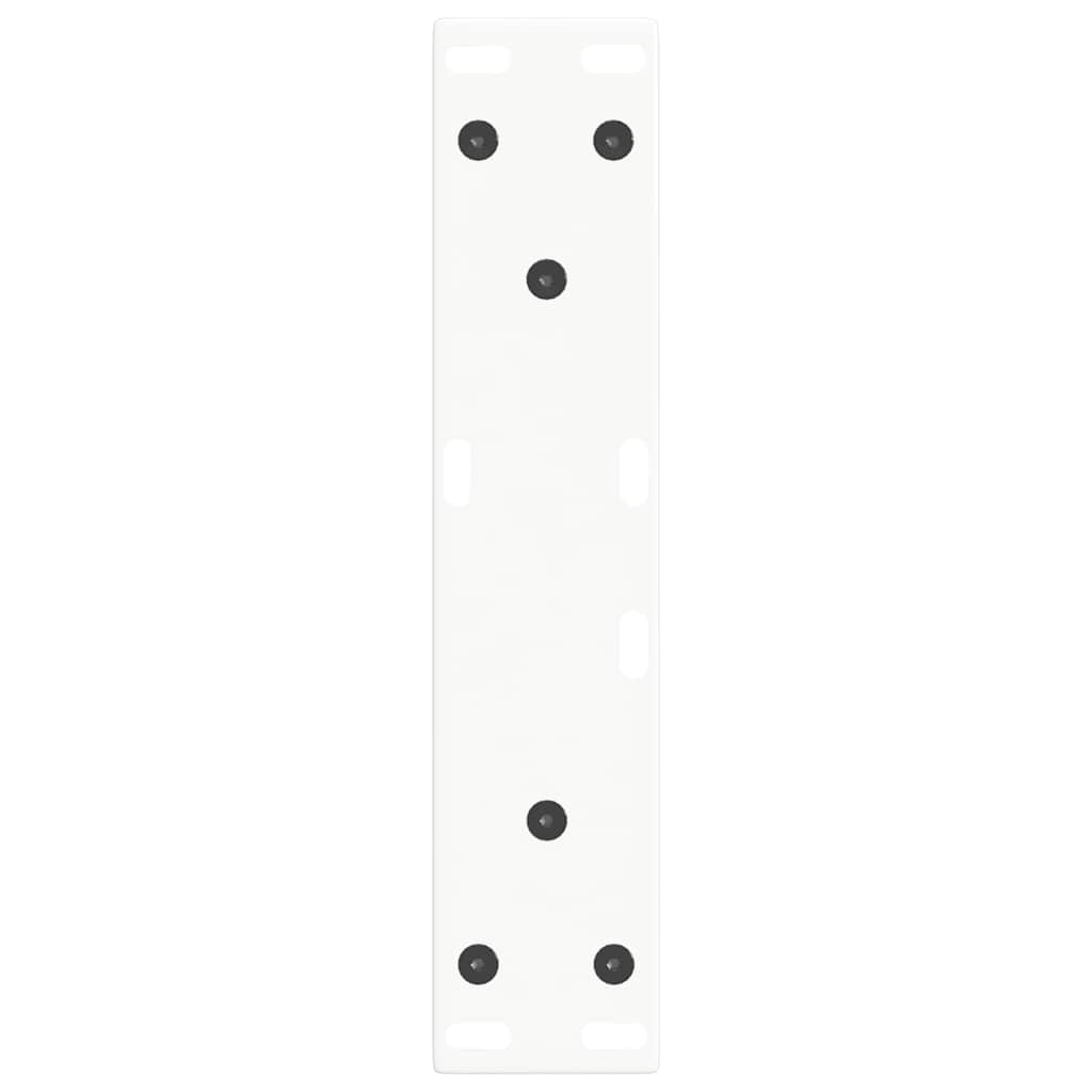 Coffee Table Legs V-Shape 2 pcs White 38x(42-43.3) cm Steel