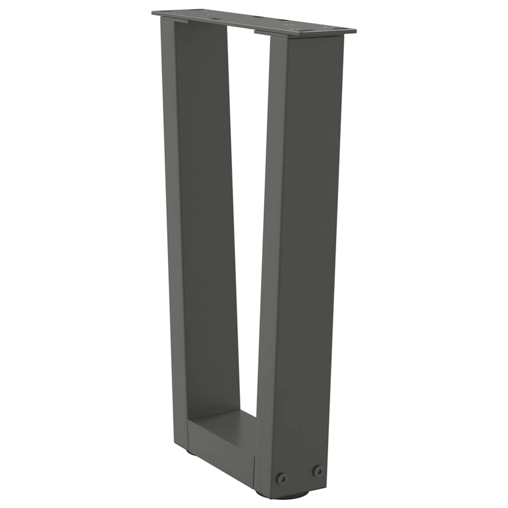 Coffee Table Legs V-Shape 2 pcs Anthracite 38x(42-43.3) cm Steel