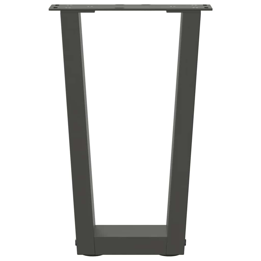 Coffee Table Legs V-Shape 2 pcs Anthracite 38x(42-43.3) cm Steel