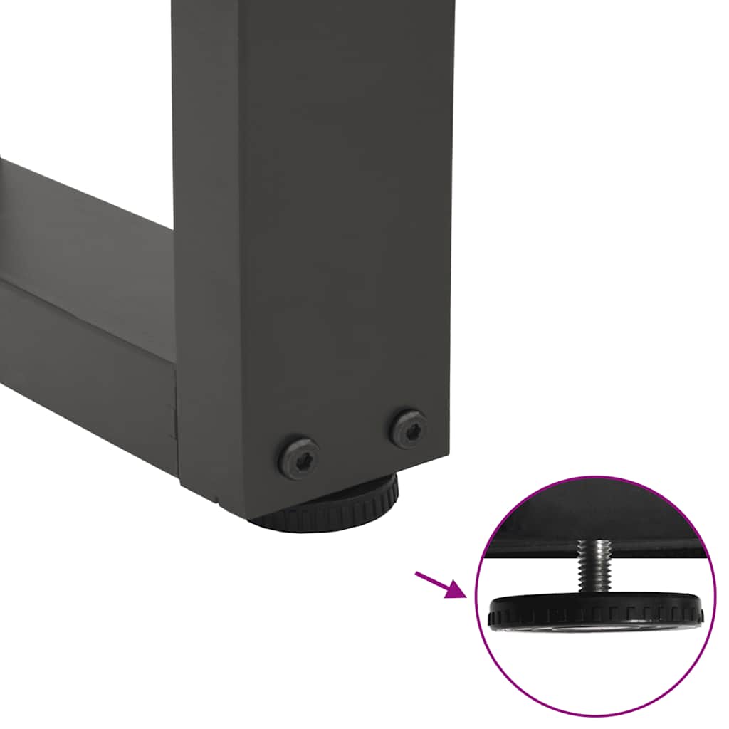 Coffee Table Legs V-Shape 2 pcs Anthracite 38x(42-43.3) cm Steel