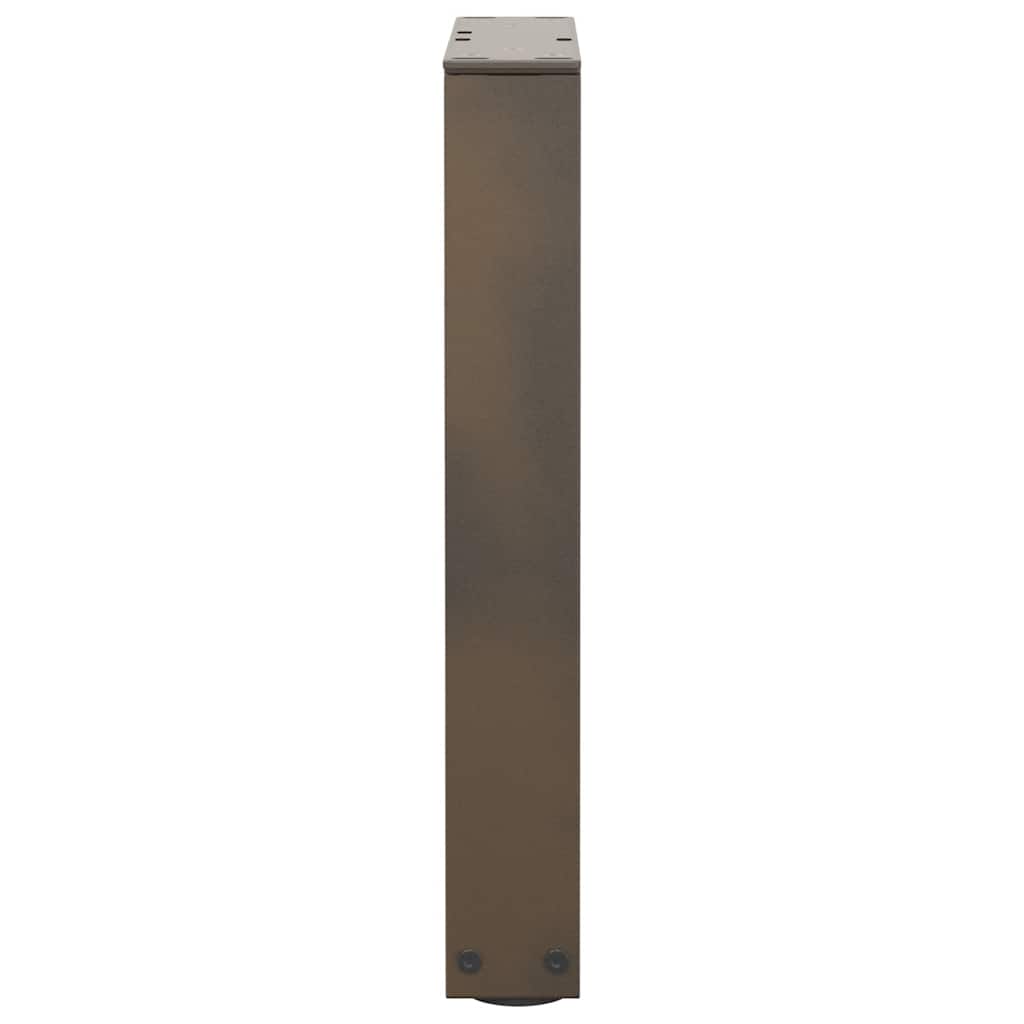 Coffee Table Legs V-Shape 2 pcs Natural Steel 38x(42-43.3) cm Steel