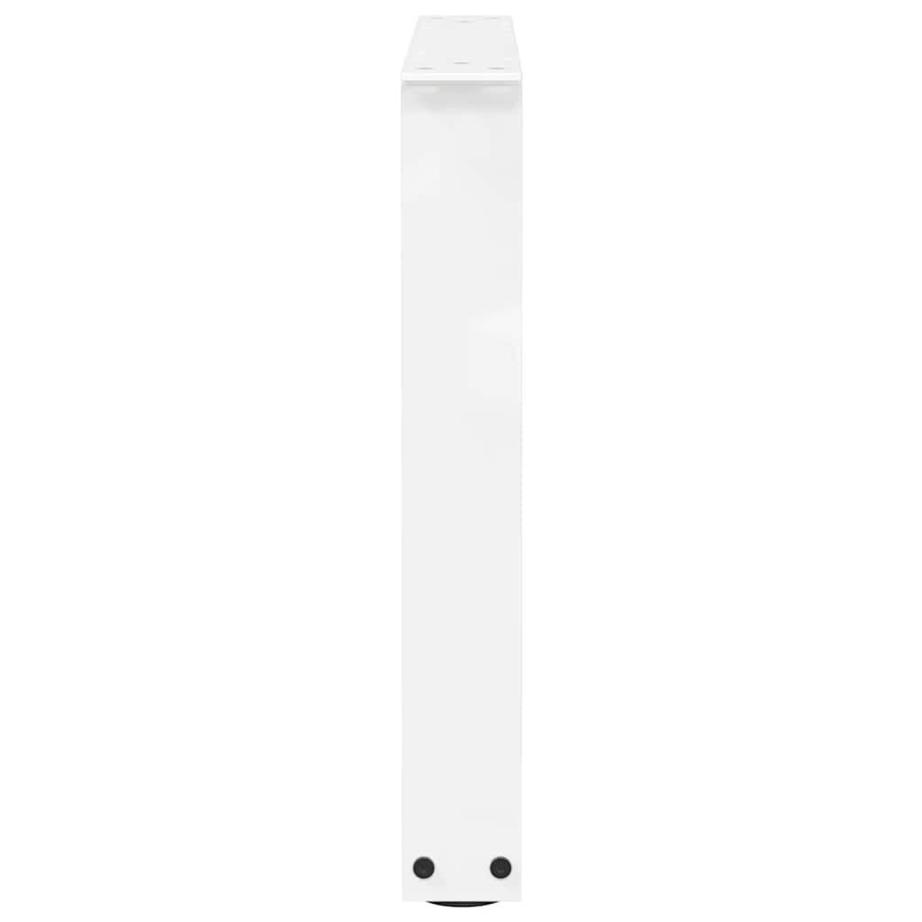 Coffee Table Legs V-Shape 2 pcs White 60x(42-43.3) cm Steel