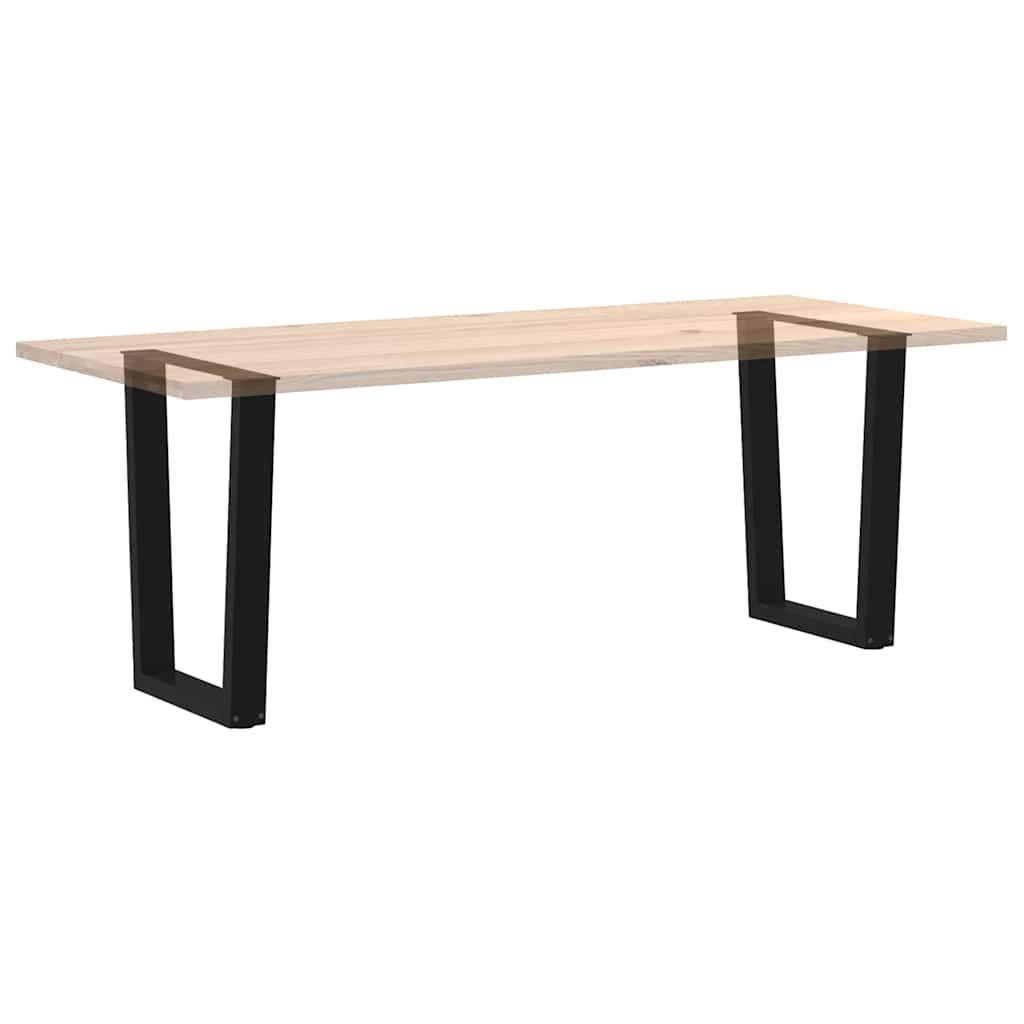 Dining Table Leg | Black | Powder-coated steel | 60 cm wide