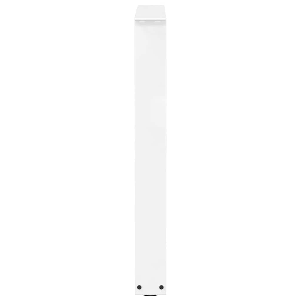 Dining Table Legs V-Shape 2 pcs White 60x(72-73.3) cm Steel