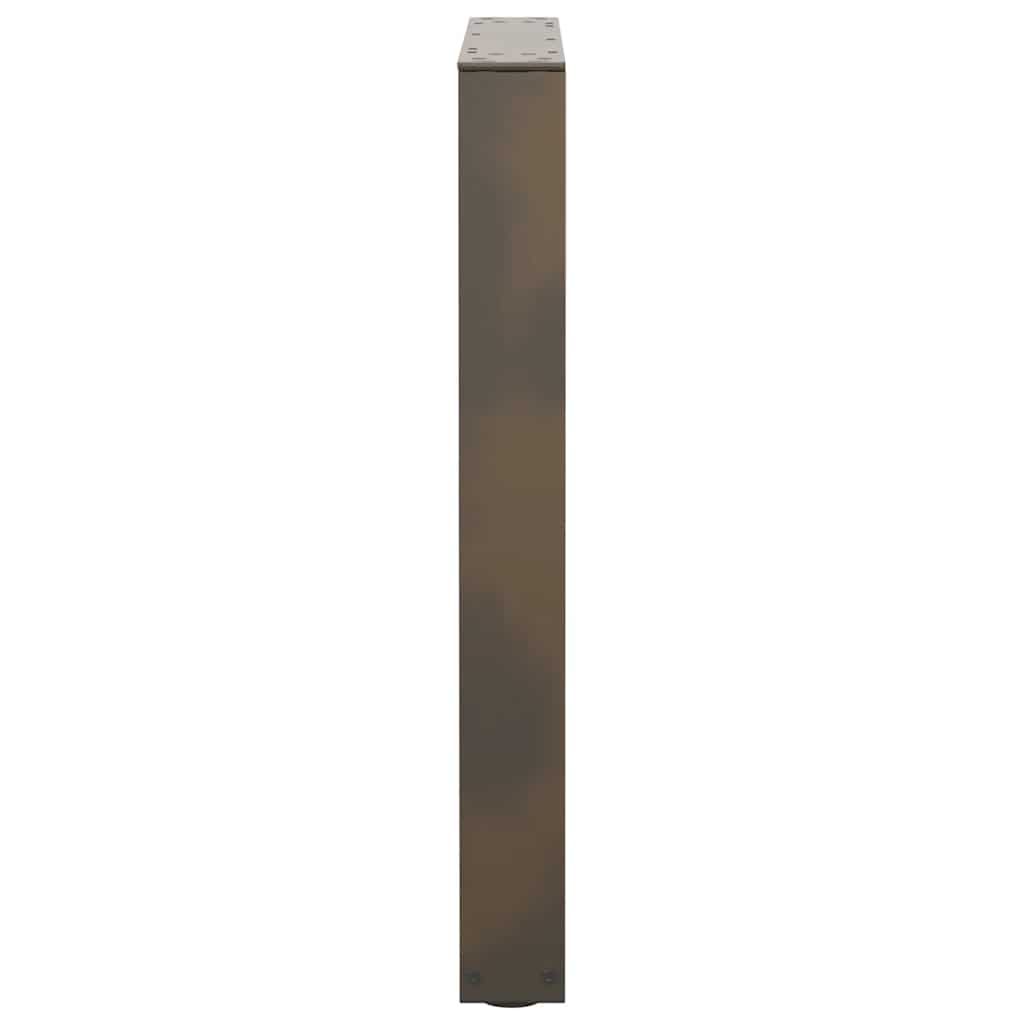 Dining Table Legs V-Shape 2 pcs Natural Steel 60x(72-73.3) cm Steel
