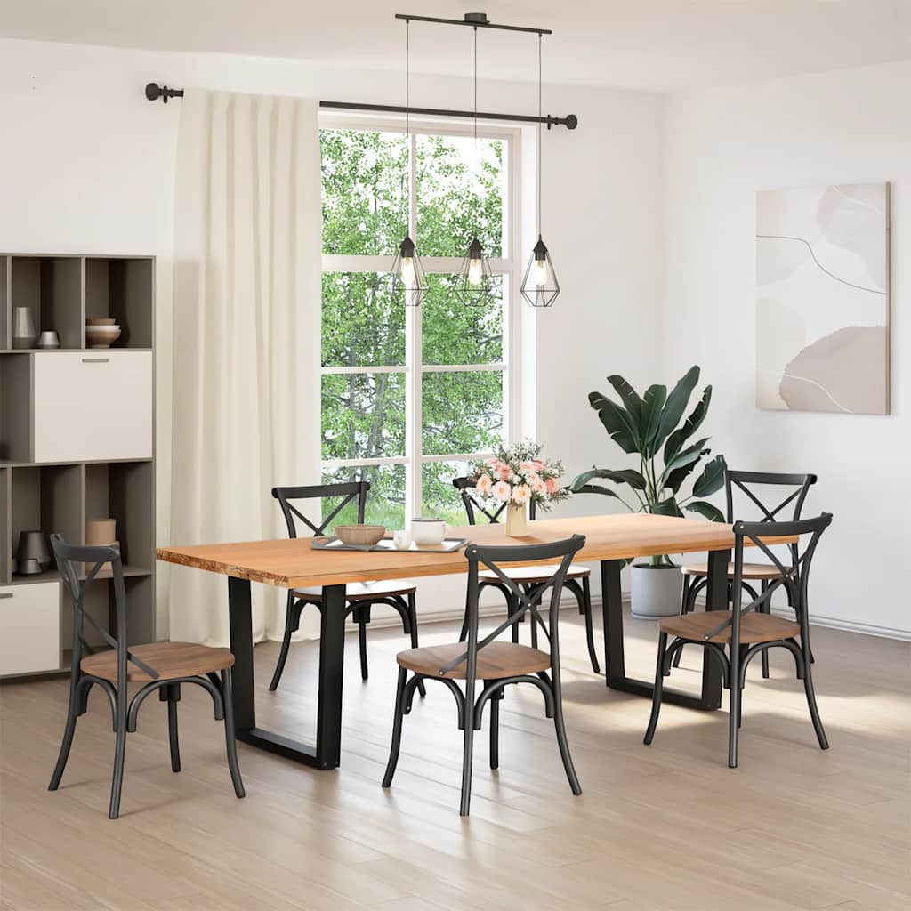 Dining Table Leg | Black | Powder-coated steel | High Table Leg