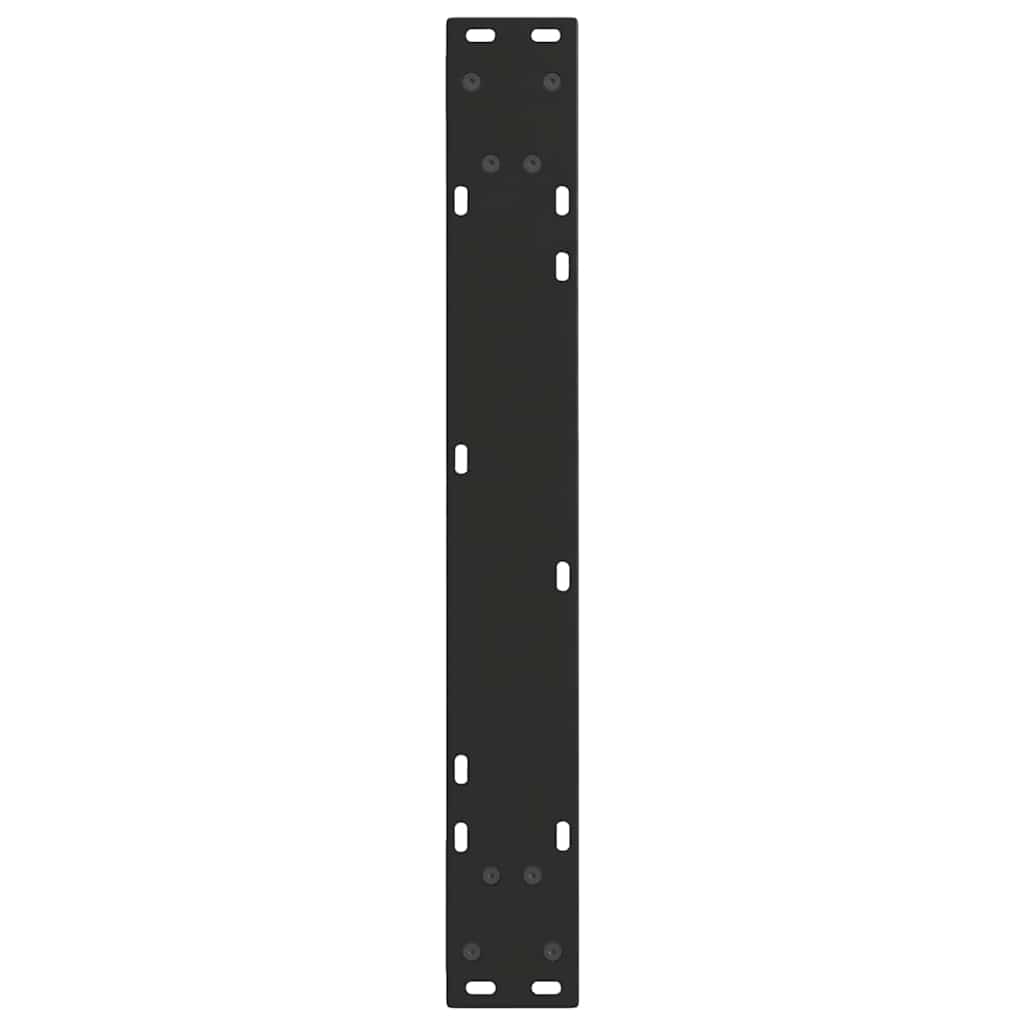 Dining Table Legs V-Shape 3 pcs Black 70x(72-73.3) cm Steel