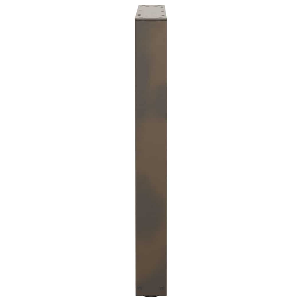 Dining Table Legs V-Shape 3 pcs Natural Steel 70x(72-73.3) cm Steel