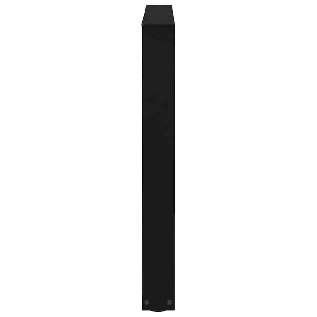 Dining Table Legs V-Shape 3 pcs Black 80x(72-73.3) cm Steel