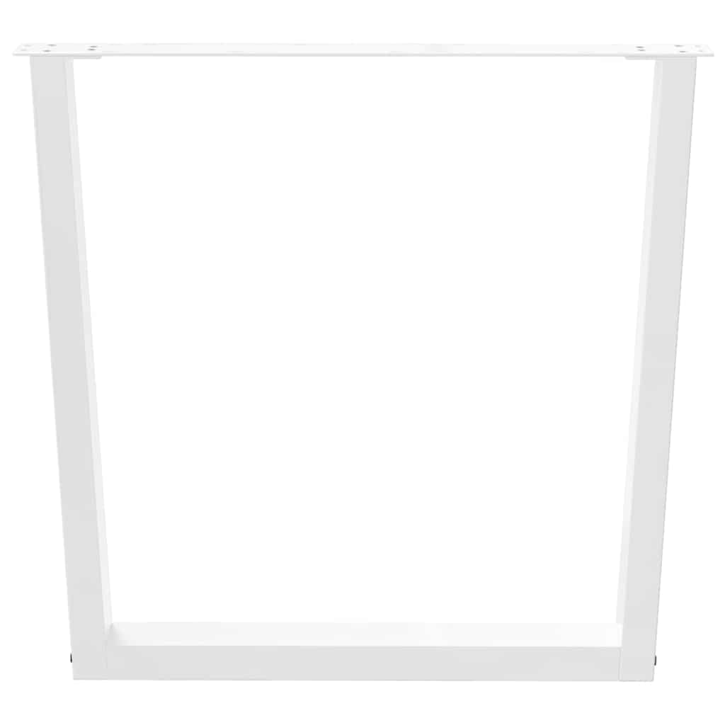Dining Table Legs V-Shape 3 pcs White 80x(72-73.3) cm Steel