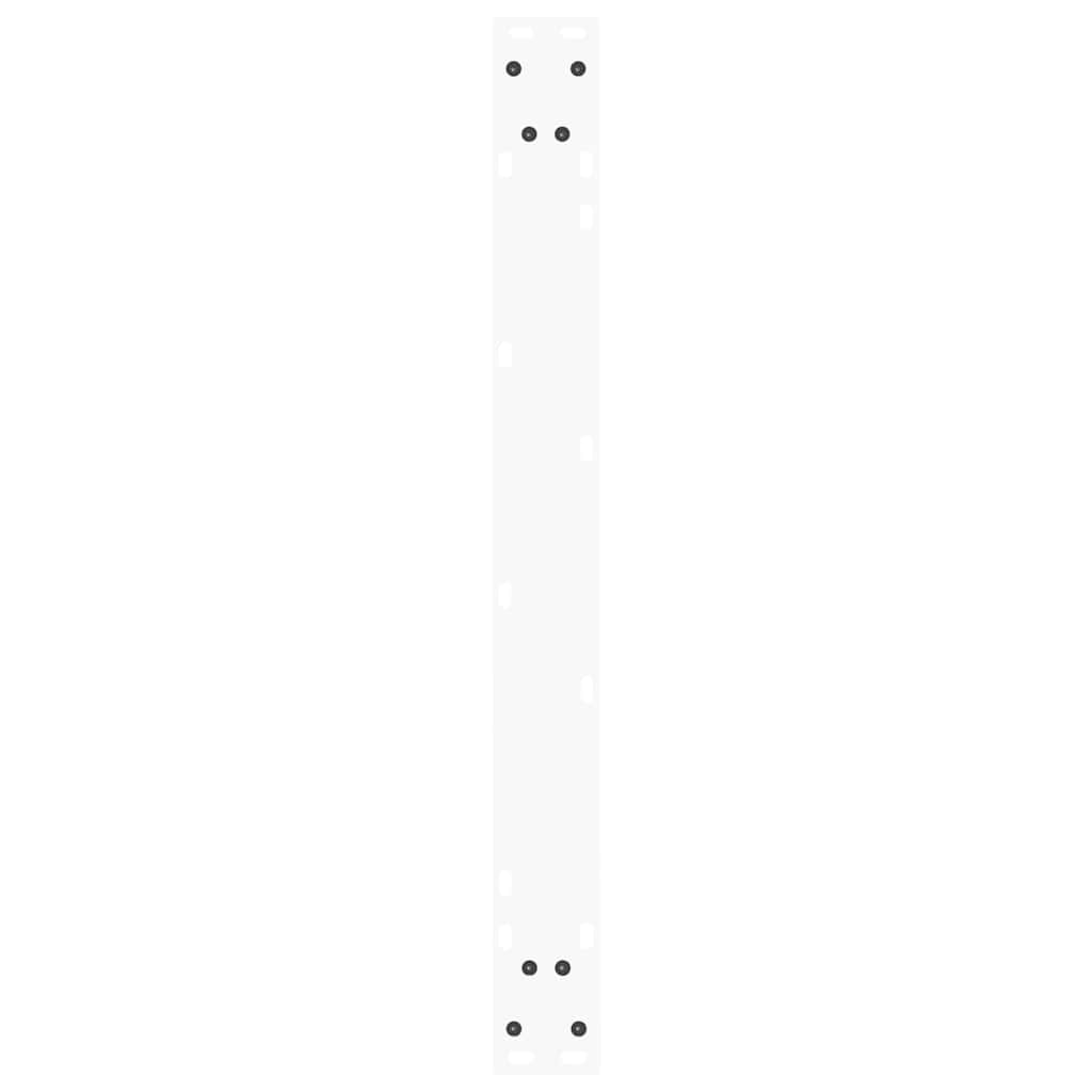 Dining Table Legs V-Shape 3 pcs White 80x(72-73.3) cm Steel