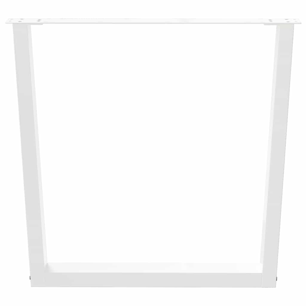 Dining Table Legs V-Shape 3 pcs White 90x(72-73.3) cm Steel
