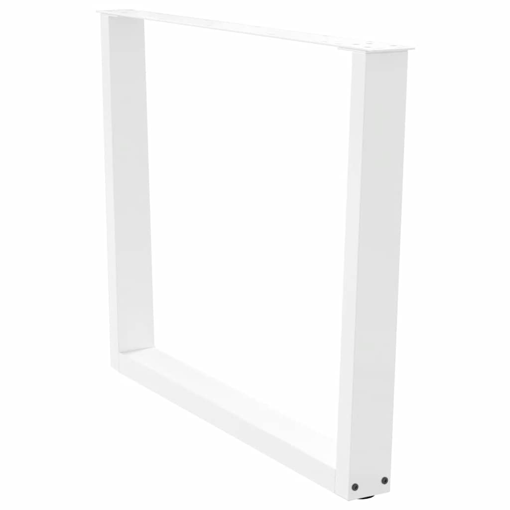 Dining Table Legs V-Shape 3 pcs White 100x(72-73.3) cm Steel