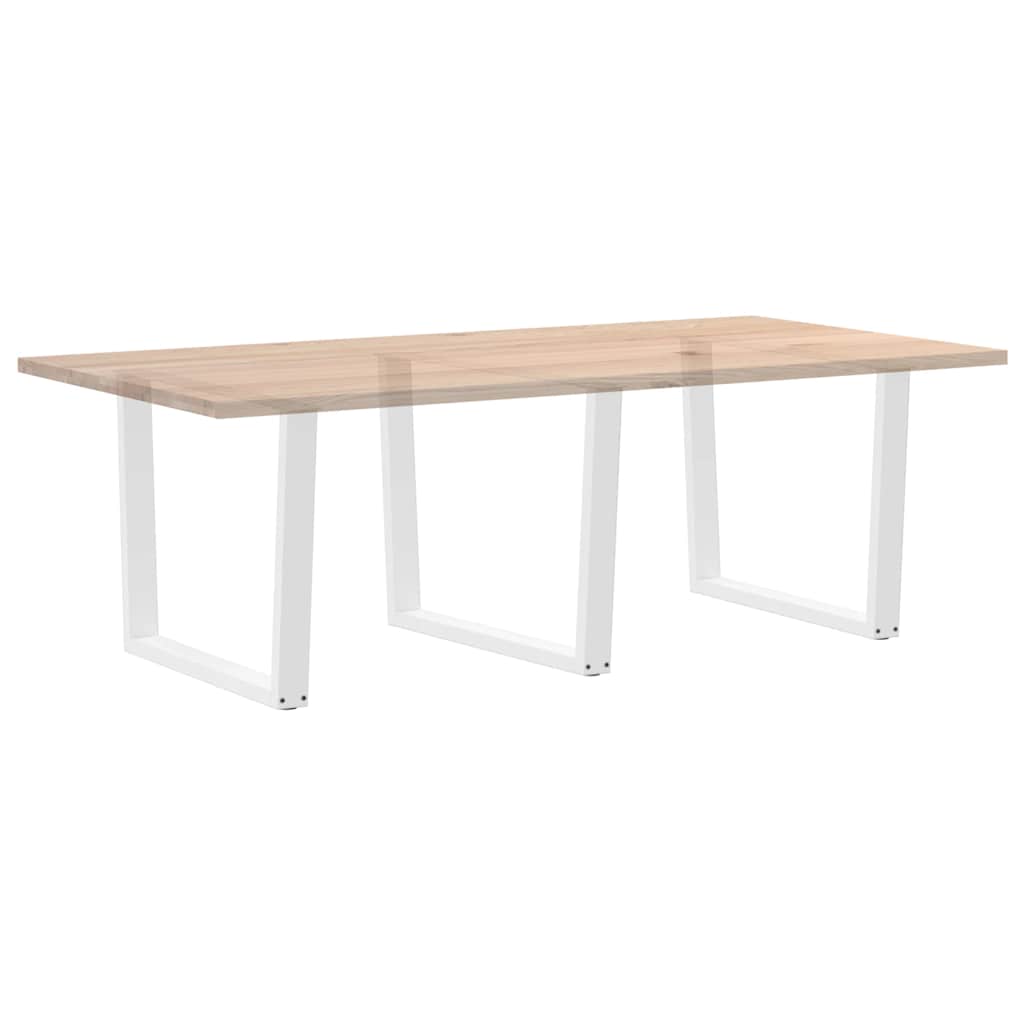 Dining Table Legs V-Shape 3 pcs White 100x(72-73.3) cm Steel