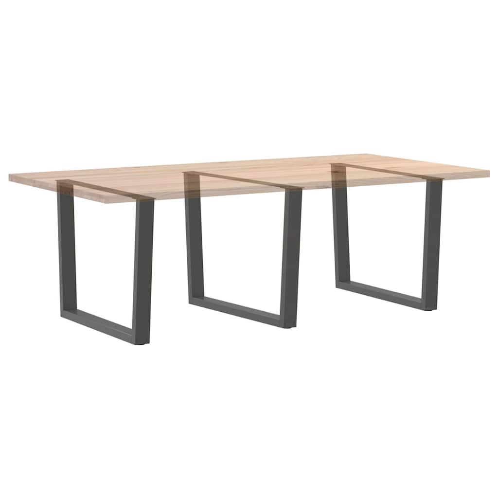 Dining Table Legs V-Shape 3 pcs Anthracite 100x(72-73.3) cm Steel