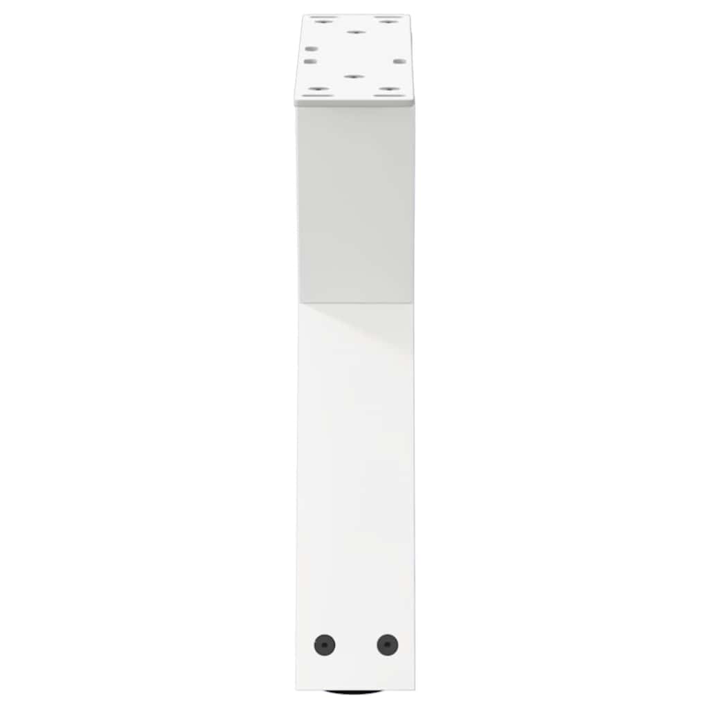 Coffee Table Legs 2 pcs White 30x(30-31.3) cm Steel