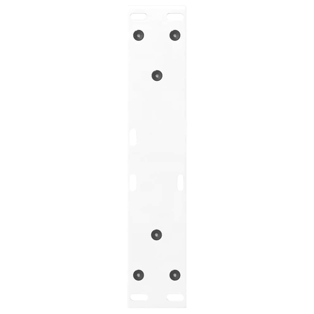 Coffee Table Legs 2 pcs White 30x(30-31.3) cm Steel