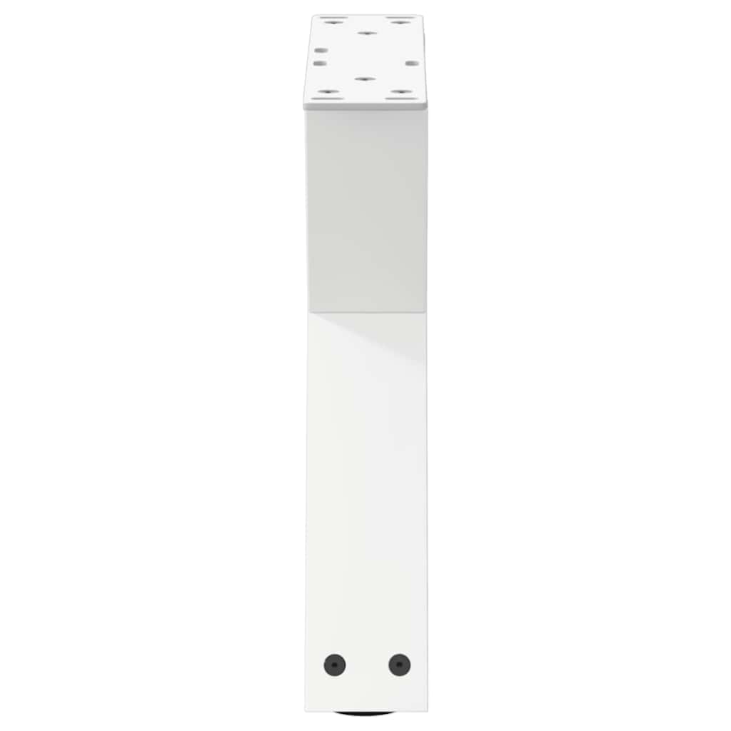 Coffee Table Legs 2 pcs White 40x(30-31.3) cm Steel