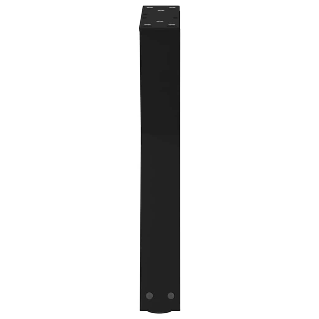 Coffee Table Legs 2 pcs Black 38x(42-43.3) cm Steel