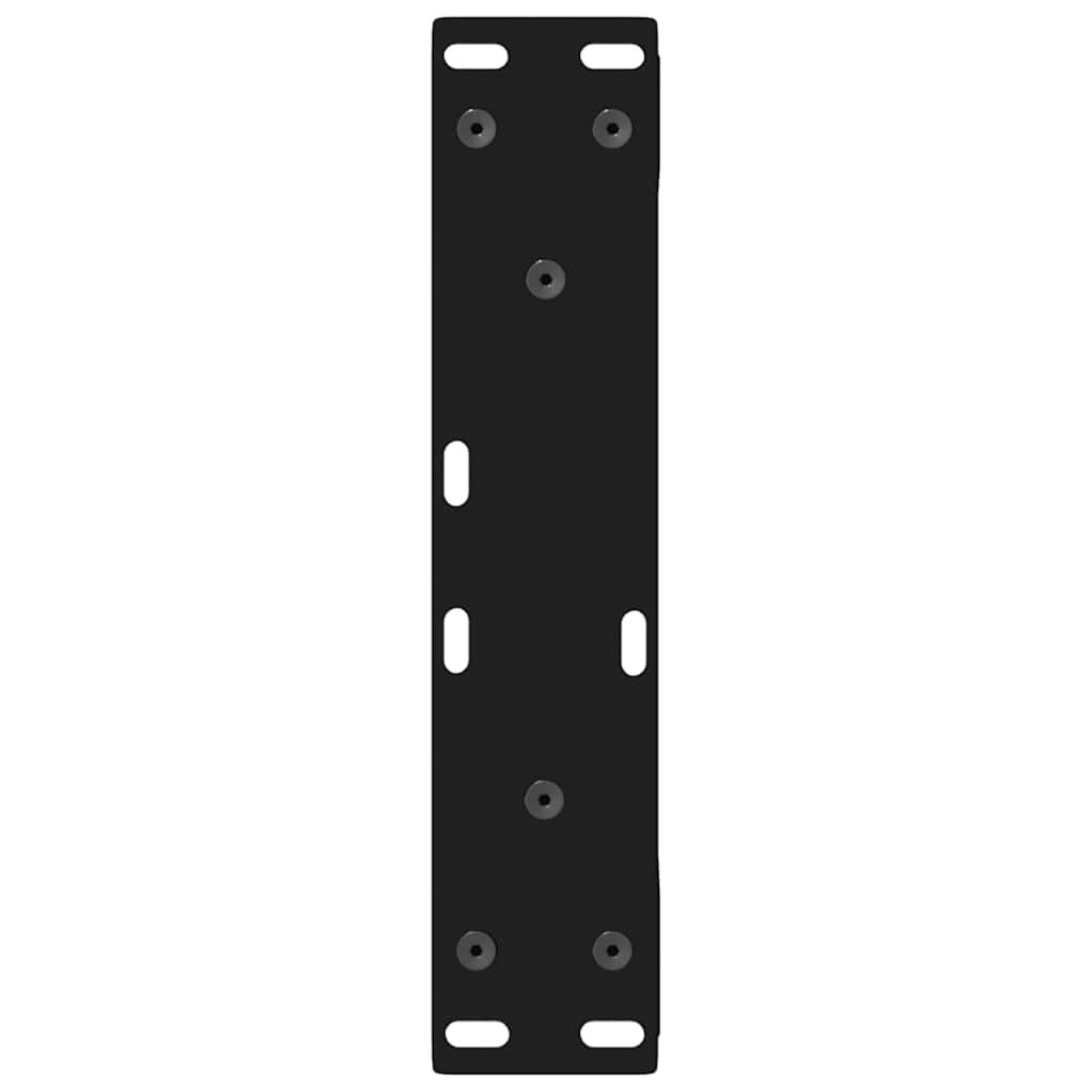 Coffee Table Legs 2 pcs Black 38x(42-43.3) cm Steel