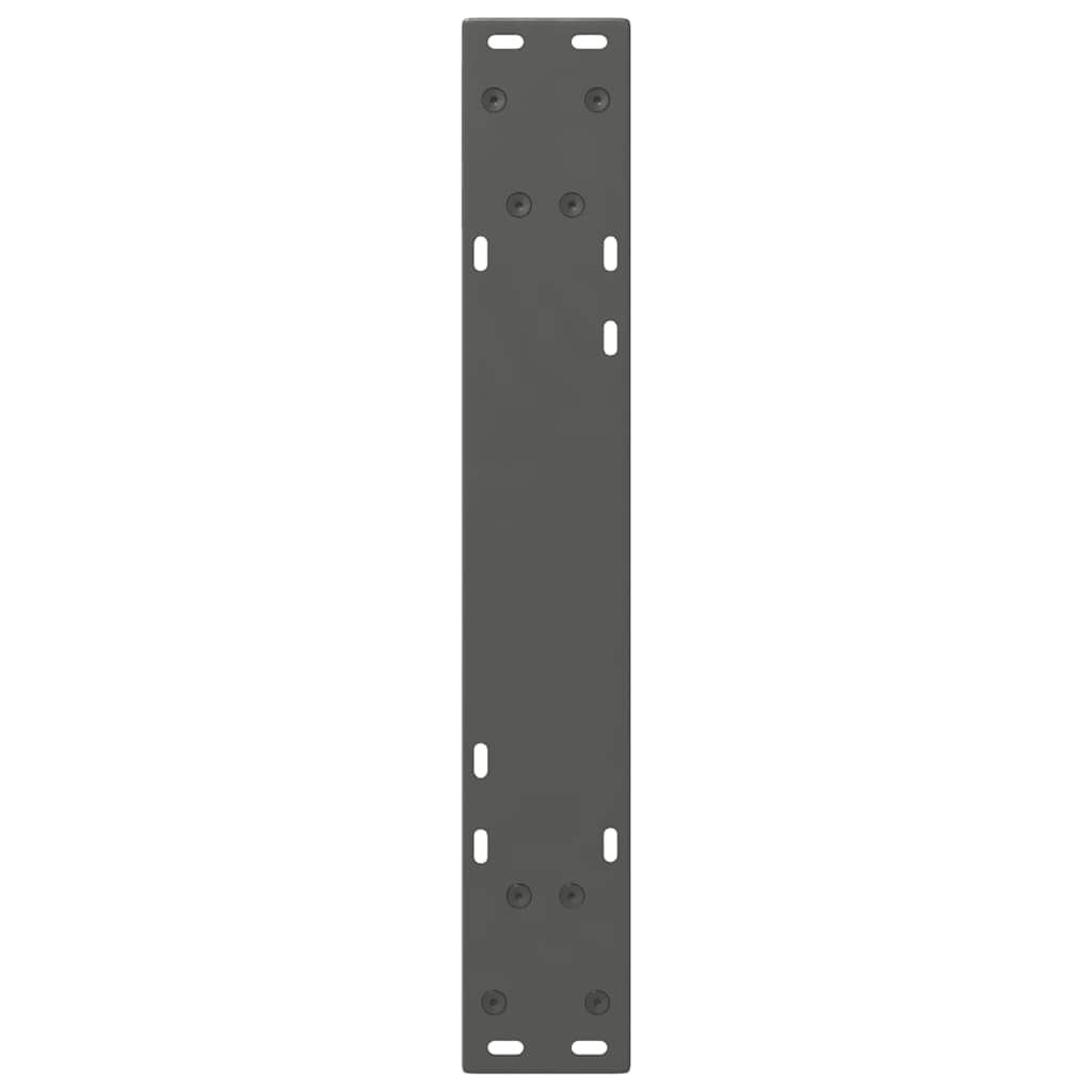 Dining Table Legs 2 pcs Anthracite 60x(72-73.3) cm Steel
