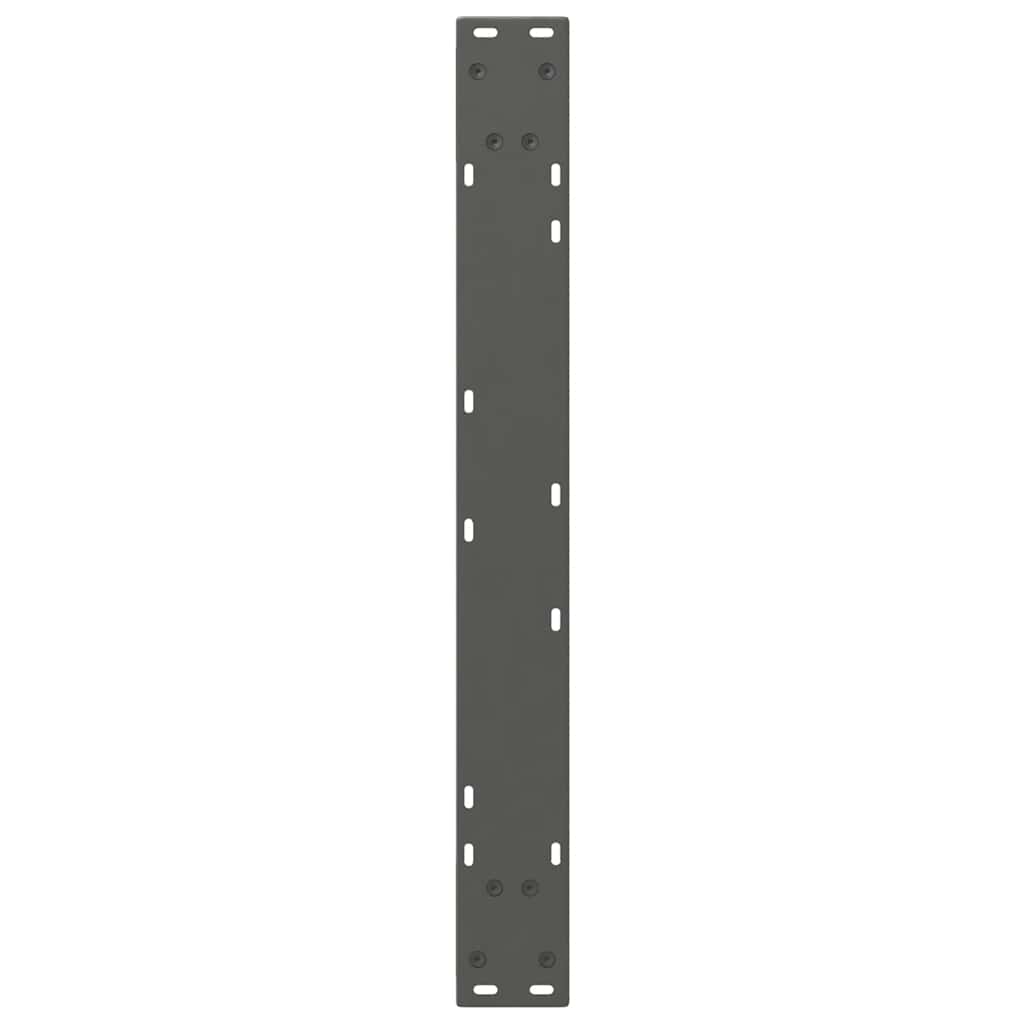 Dining Table Legs 2 pcs Anthracite 70x(72-73.3) cm Steel